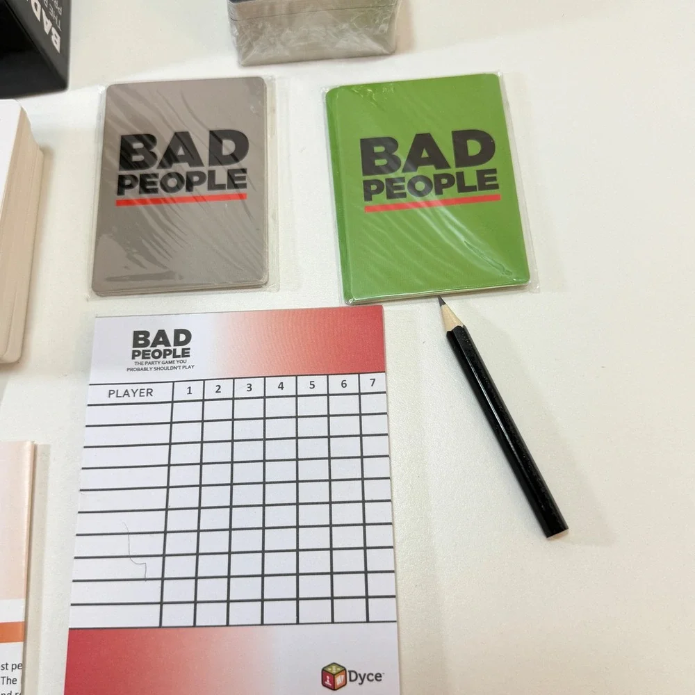 Bad People Card Game Adult Party Dyce Ages 17+ Complete - Picture 3 of 8